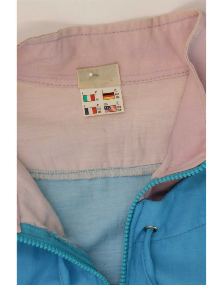 Jaqueta feminina Ellesse IT 48 XL azul colorblock poliamida