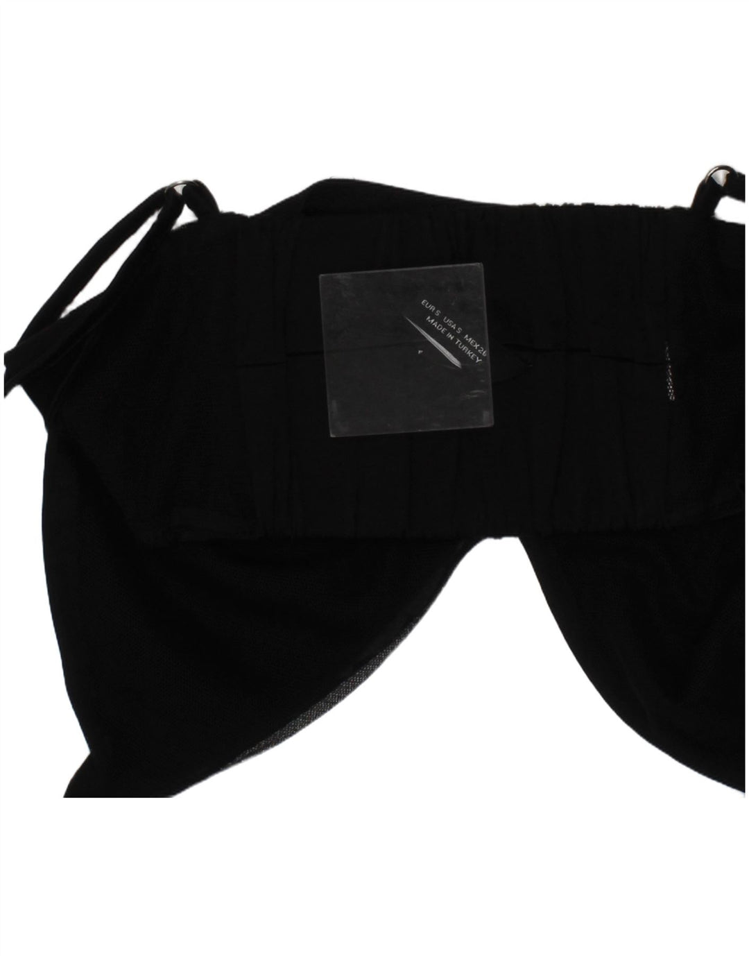 Zara Sutiã feminino crop top pequeno preto