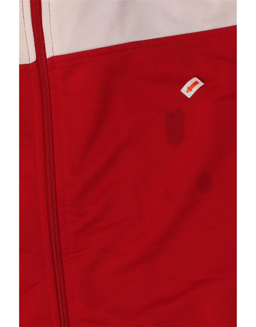 ASICS Mens Treino Top Jacket Medium Red Colourblock Poliéster