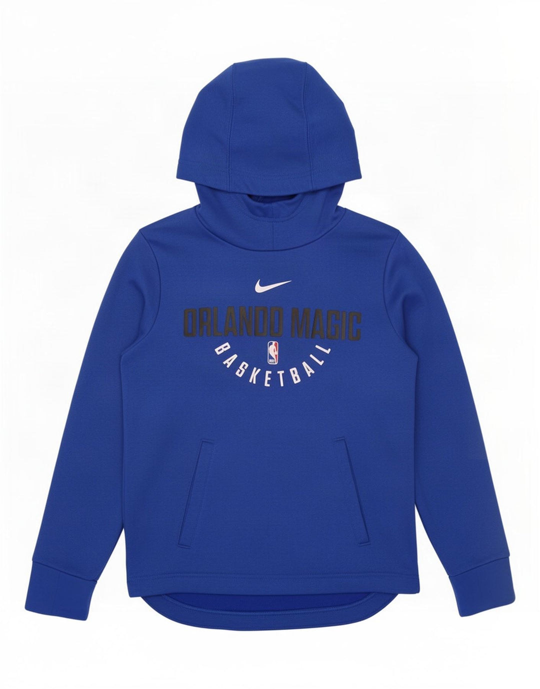 Jumper com capuz gráfico Nike Boys Dri Fit 10-11 anos poliéster azul médio