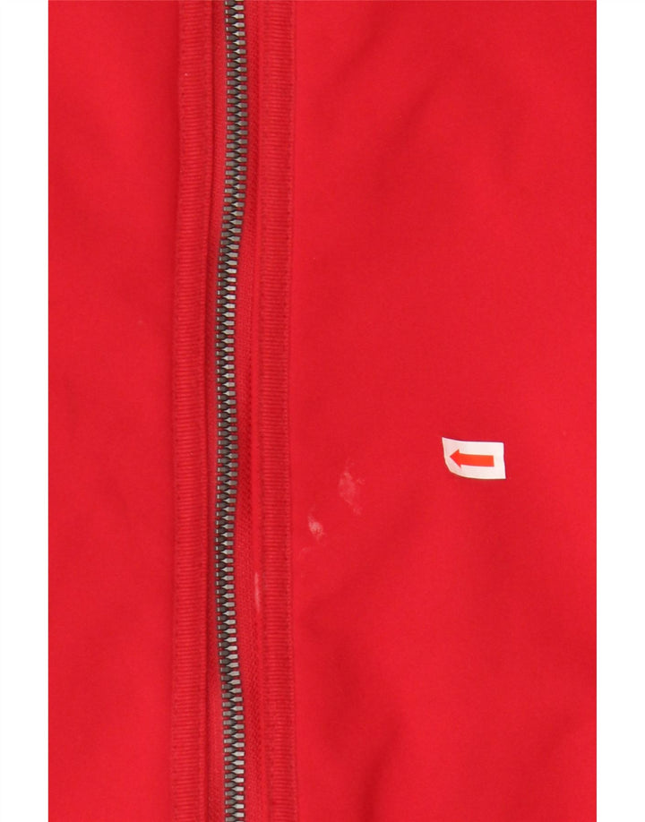 Jaqueta Parka com capuz feminina French Connection UK 18 XL poliéster vermelho
