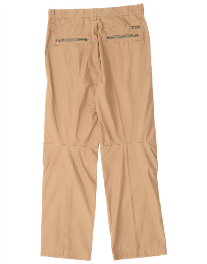 Calça de caminhada reta masculina Meltin' Pot W33 L32 poliéster bege