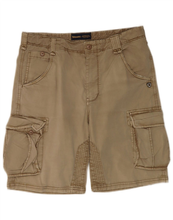 Shorts cargo masculino Blauer W33 algodão bege médio