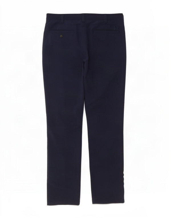 Calça Chino Masculina Under Armour Straight W40 L34 Azul Marinho Nylon