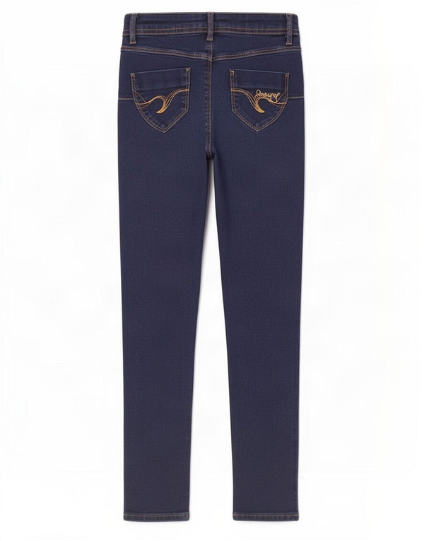 Jeans skinny feminino Desigual W24 L28 azul marinho