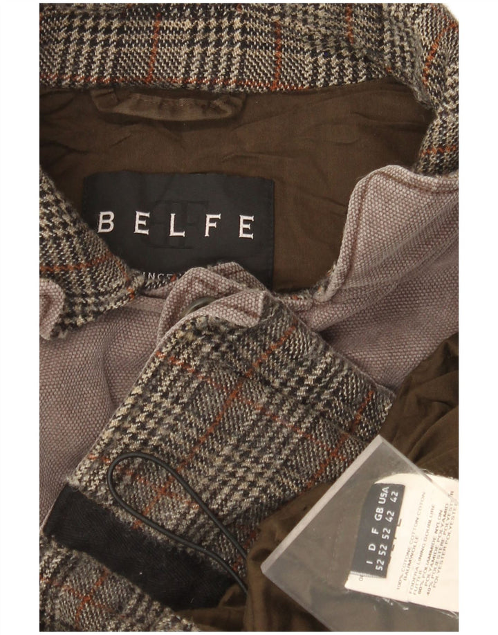 Jaqueta utilitária militar masculina BELFE IT 42 XL algodão cinza