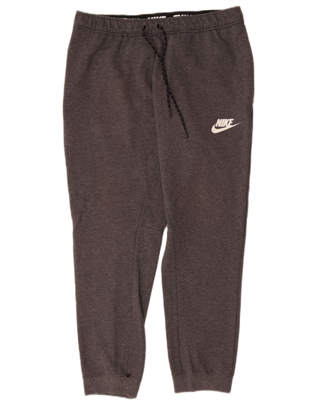 Calça de treino masculina Nike joggers grande algodão cinza