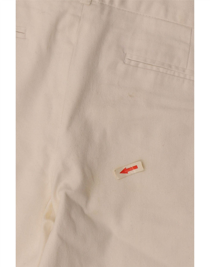 Zara Womens Chino Shorts EU 40 Médio W30 Algodão Branco