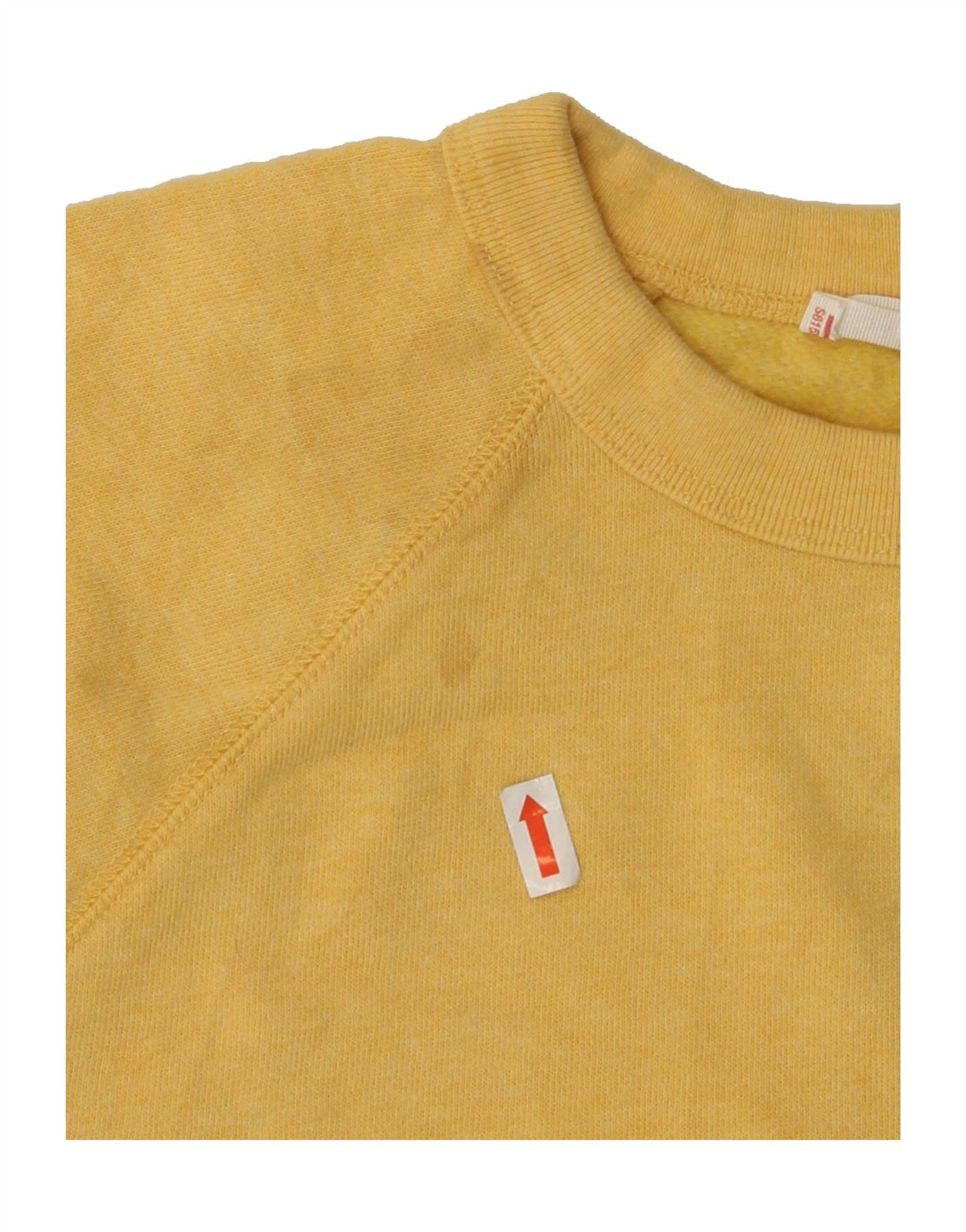 LEVI'S Womens Oversized Sweatshirt Jumper UK 10 Small Yellow Cotton Vintage Levi's and Second-Hand Levi's from Messina Hembry 