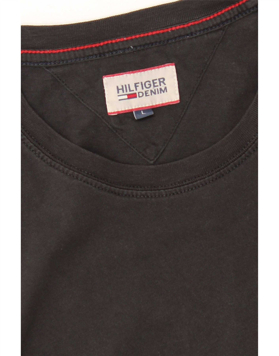Tommy Hilfiger Camiseta Feminina Top UK 16 Grande Preto