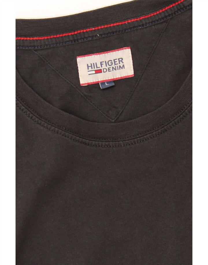 Tommy Hilfiger Camiseta Feminina Top UK 16 Grande Preto