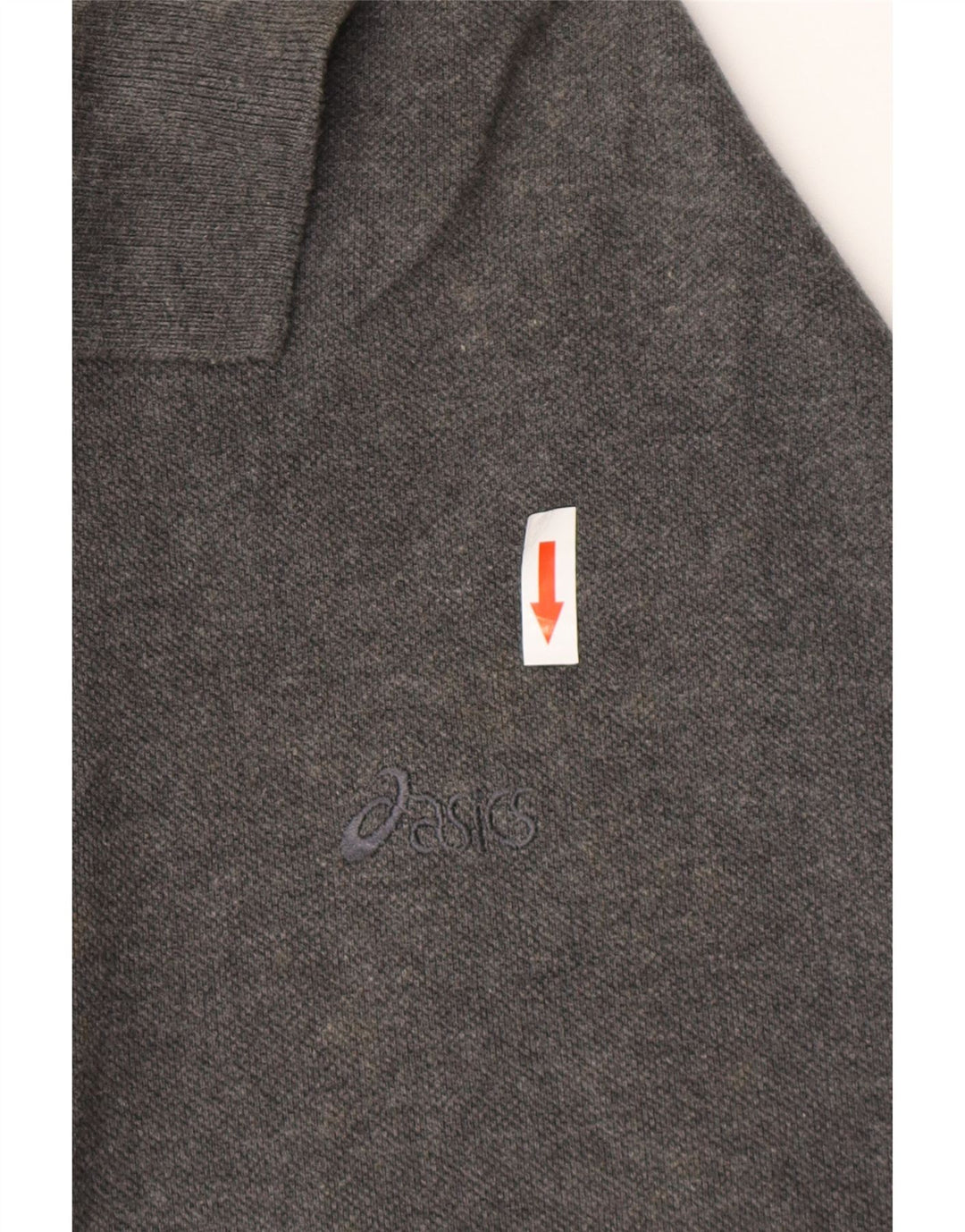 Camisa polo masculina ASICS grande algodão cinza