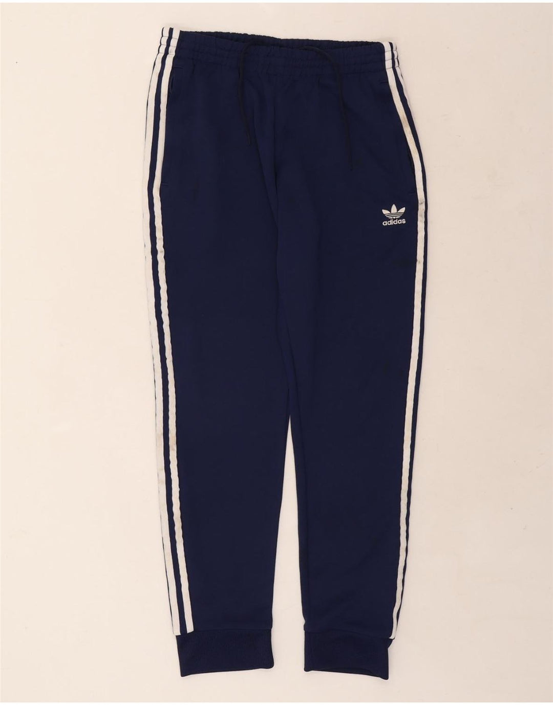 ADIDAS Mens Calças de treino Joggers Médio Azul Marinho Poliéster
