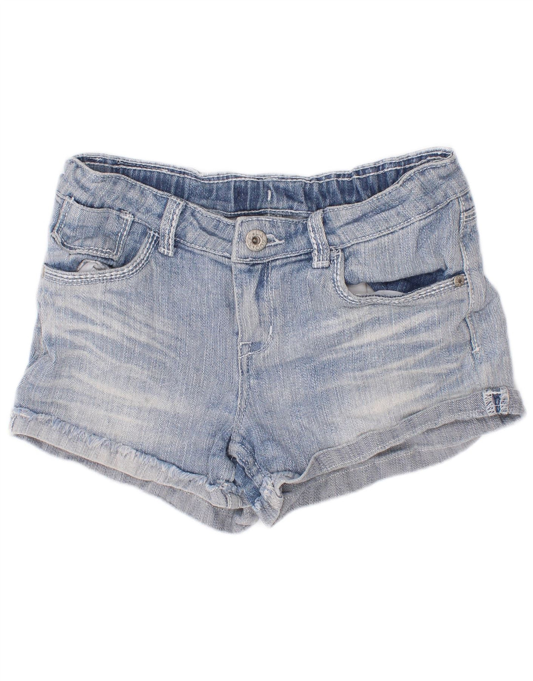 Shorts jeans femininos Levi's 13-14 anos W22 azul rayon