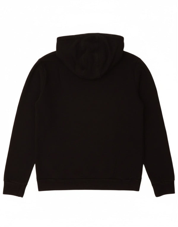 ADIDAS Meninos Graphic Hoodie Jumper 13-14 Anos Preto Algodão