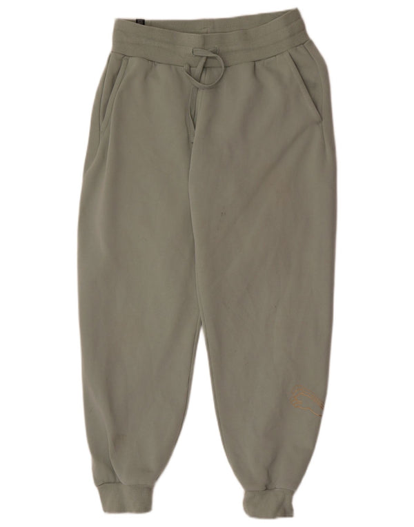 Calça de treino feminina Puma Joggers UK 10 pequeno algodão verde