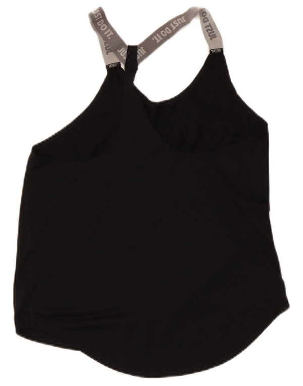 Colete gráfico feminino Nike UK 8 pequeno preto colorblock poliéster