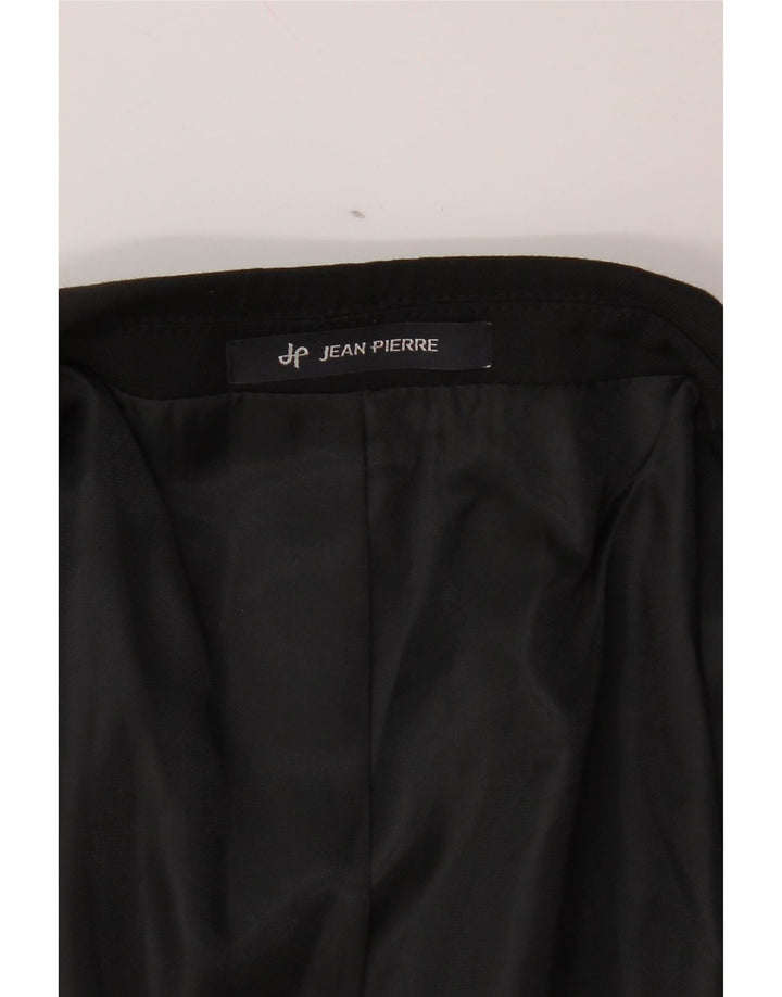 JEAN PIERRE Jaqueta blazer masculina de 2 botões Reino Unido 36 pequena preta