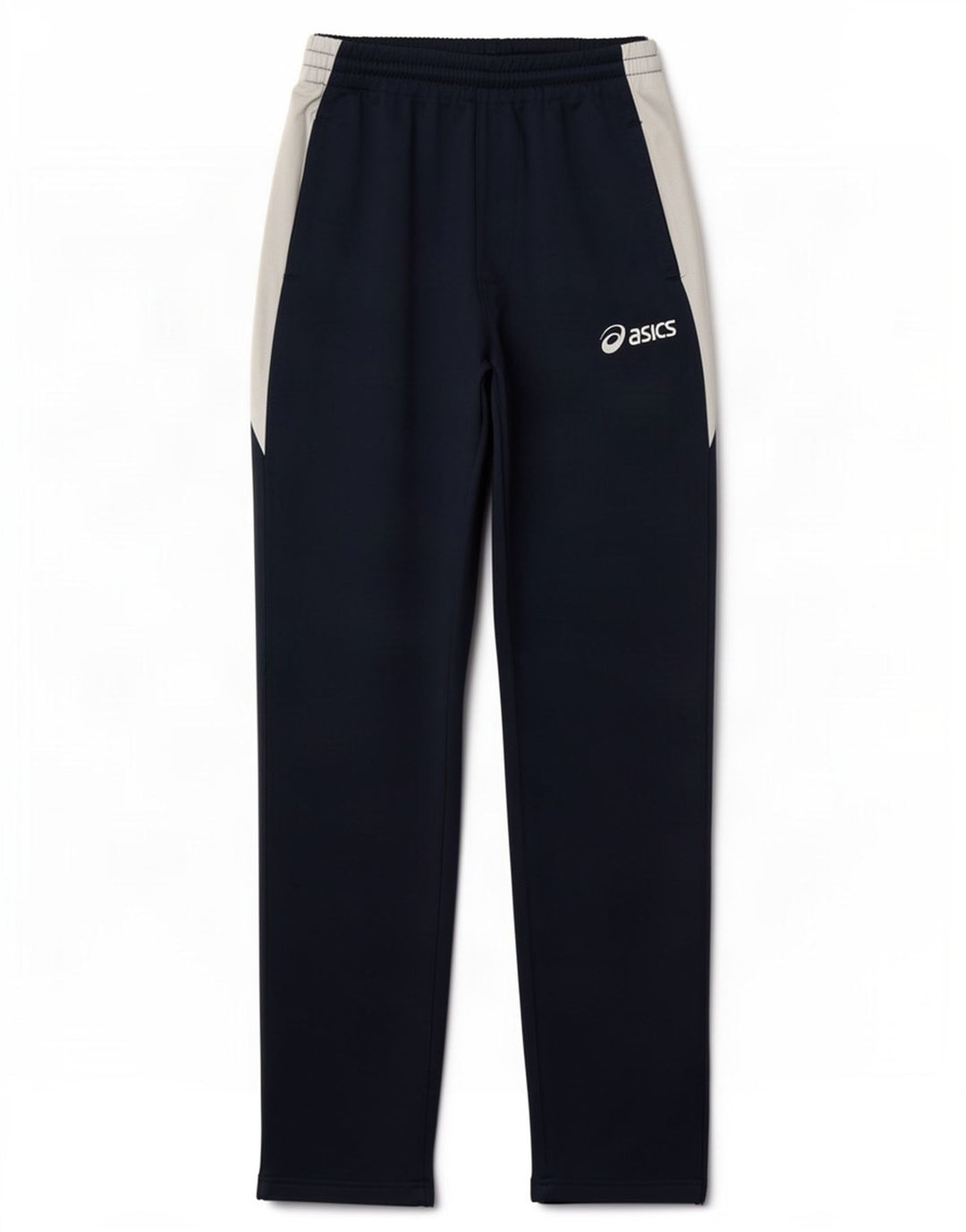 Calça de treino masculina Asics pequena azul marinho Colourblock poliéster