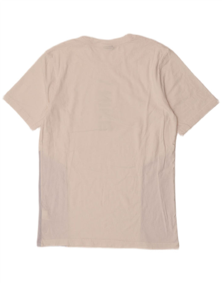 Camiseta Nike masculina gráfica Top médio branco colorblock algodão
