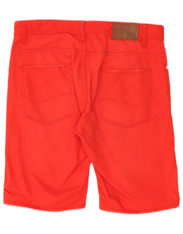Shorts jeans masculino Jack & Jones grande W34 algodão vermelho