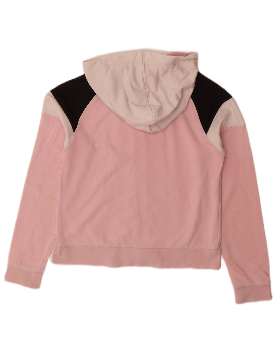 Suéter feminino com capuz e zíper gráfico ELLESSE 11-12 anos rosa colorblock