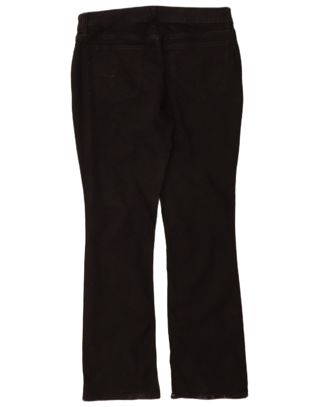 Lee Womens Mid Rise Bootcut Jeans EUA 16 2XL W36 L32 Algodão Preto