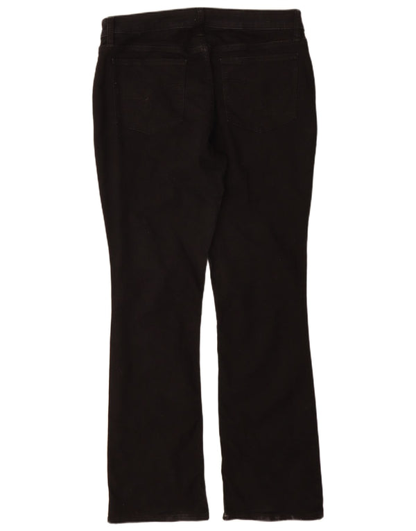 Lee Womens Mid Rise Bootcut Jeans EUA 16 2XL W36 L32 Algodão Preto