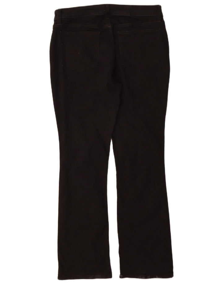 Lee Womens Mid Rise Bootcut Jeans EUA 16 2XL W36 L32 Algodão Preto