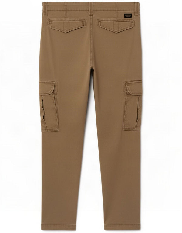 Calças cargo slim masculinas Superdry W34 L28 cáqui
