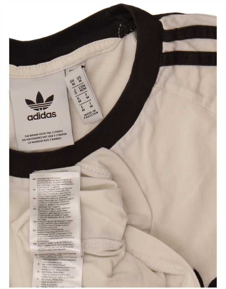 ADIDAS Camiseta Masculina Top Médio Algodão Branco