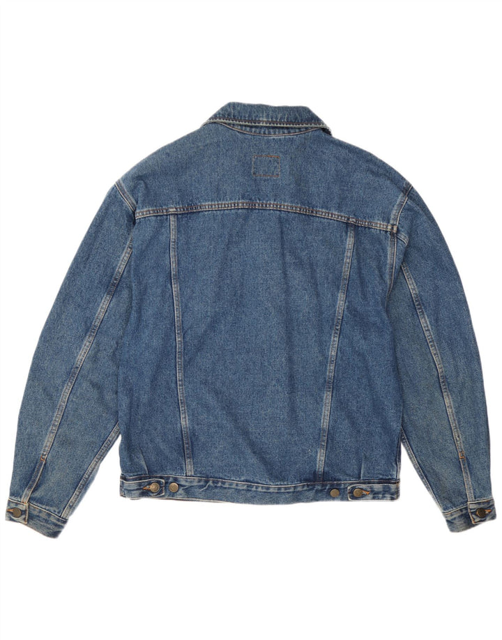 Jaqueta jeans masculina Doringo UK 38 algodão azul médio