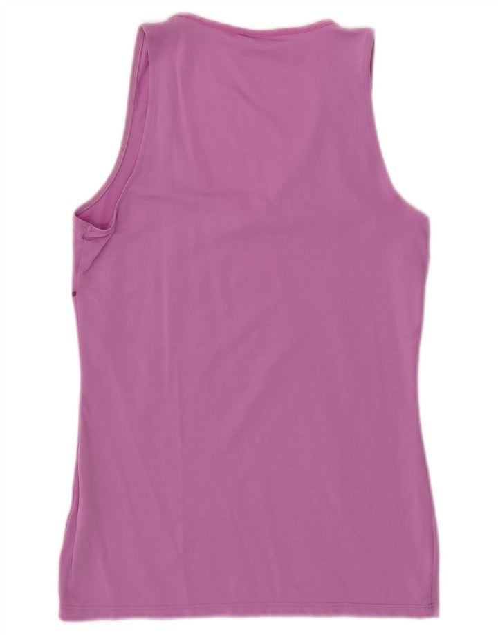 Fila Womens Graphic Vest Top UK 12 Médio Rosa Nylon