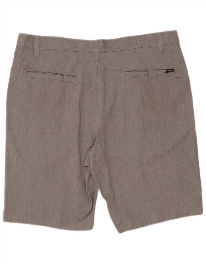 Volcom Mens Chino Shorts W38 XL Algodão Cinza