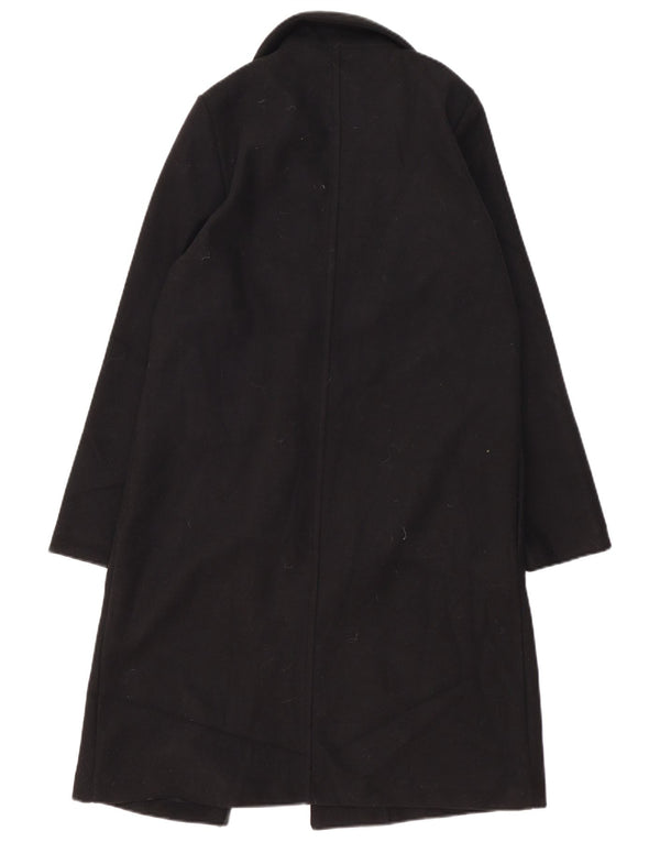 Sobretudo aberto feminino Zara UK 14 poliéster preto médio