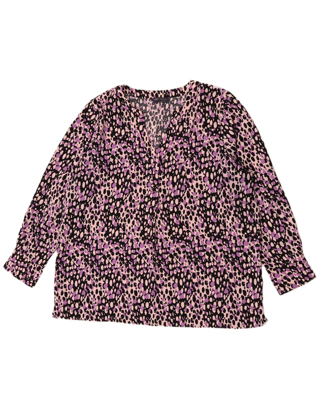 Blusa feminina MARKS & SPENCER UK 18 XL estampa animal multicolorida