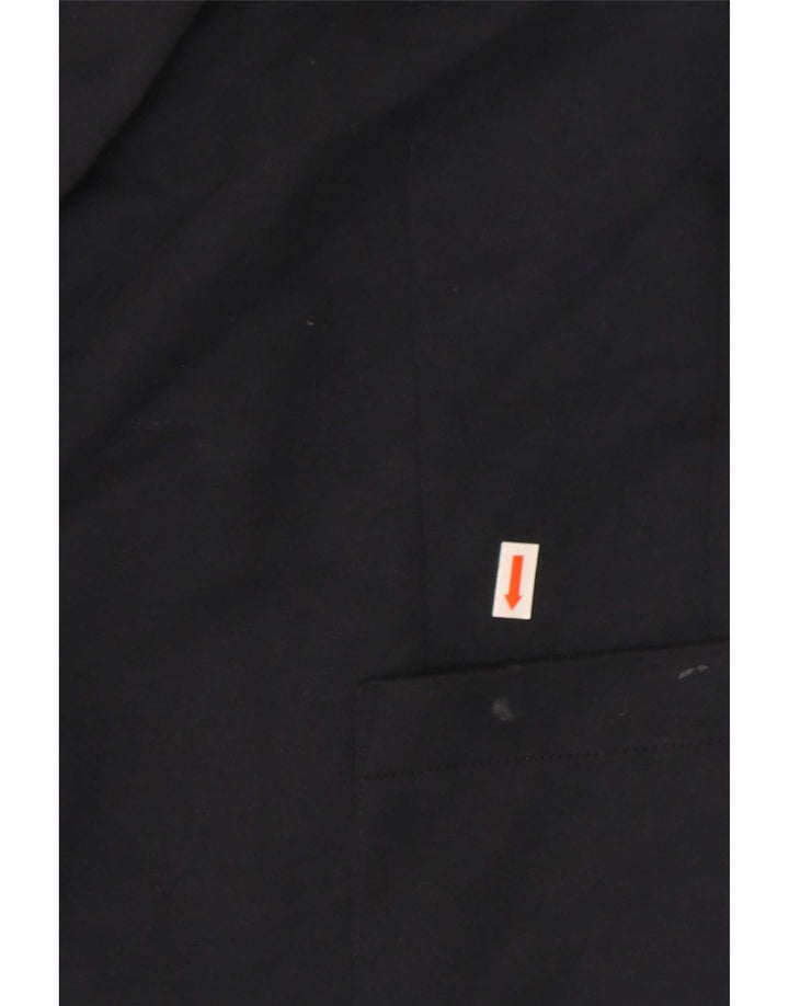 Jaqueta blazer feminina John Lewis com 1 botão Reino Unido 14 poliéster azul marinho médio