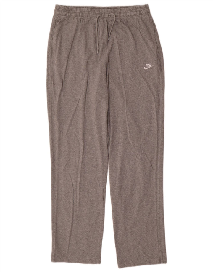 Calça de treino masculina Nike grande algodão manchado cinza