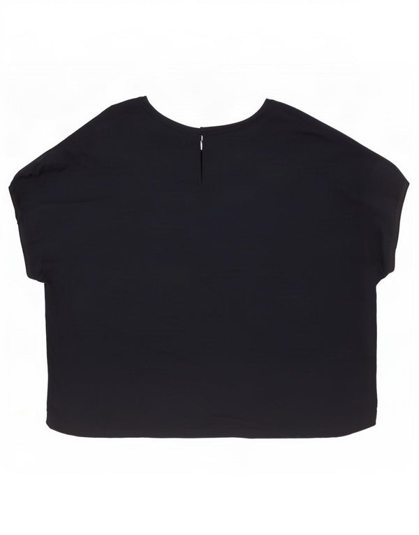 Blusa oversized feminina Marks & Spencer UK 20 2XL azul marinho
