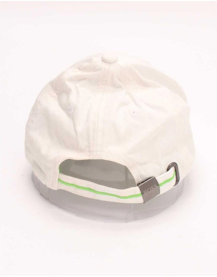 Hugo Boss Boné de beisebol gráfico masculino tamanho único algodão branco