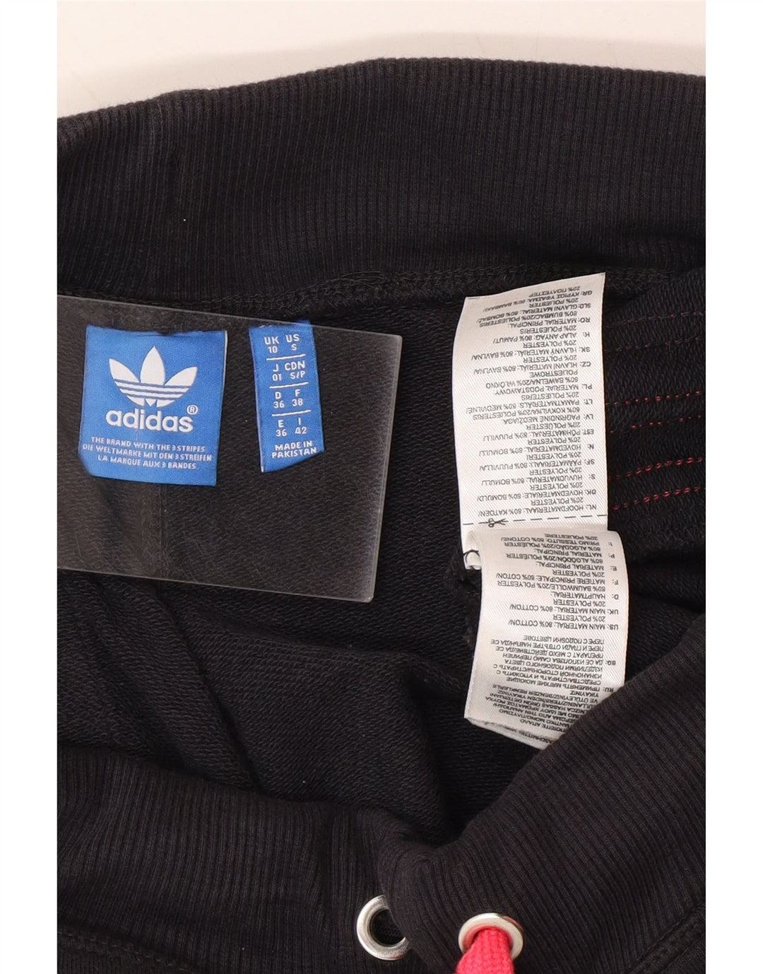 ADIDAS Womens Tracksuit Trousers Joggers  W32 L29 Black Cotton Vintage Adidas and Second-Hand Adidas from Messina Hembry 