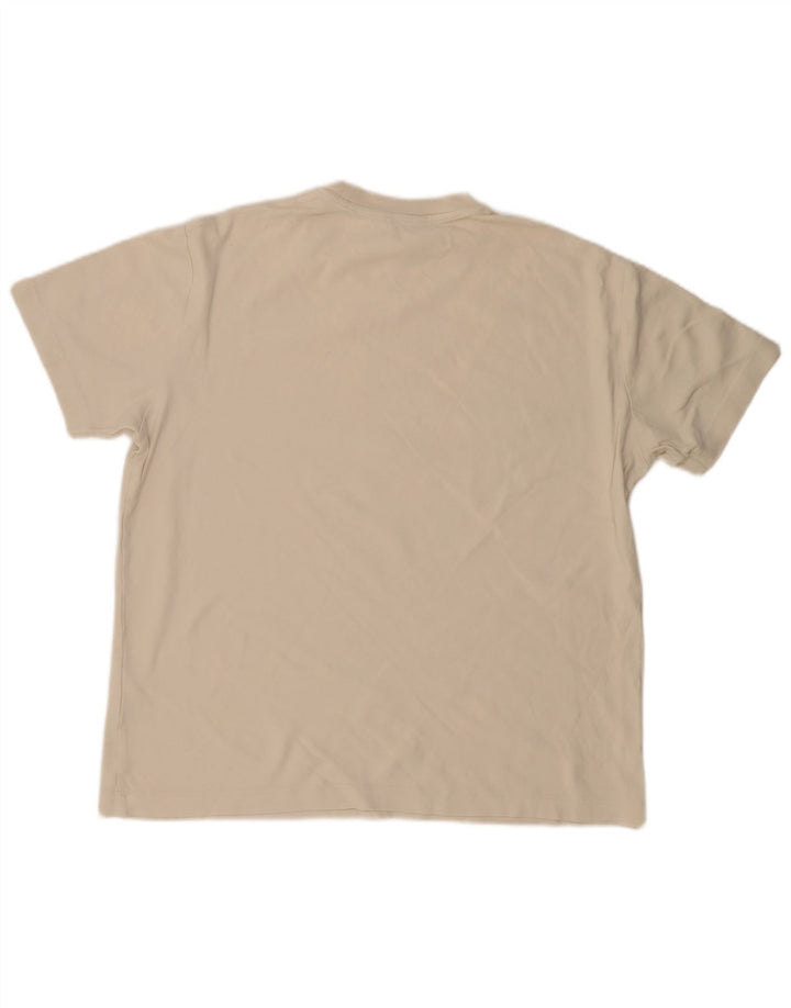 Camiseta masculina MASSIMO DUTTI grande algodão bege