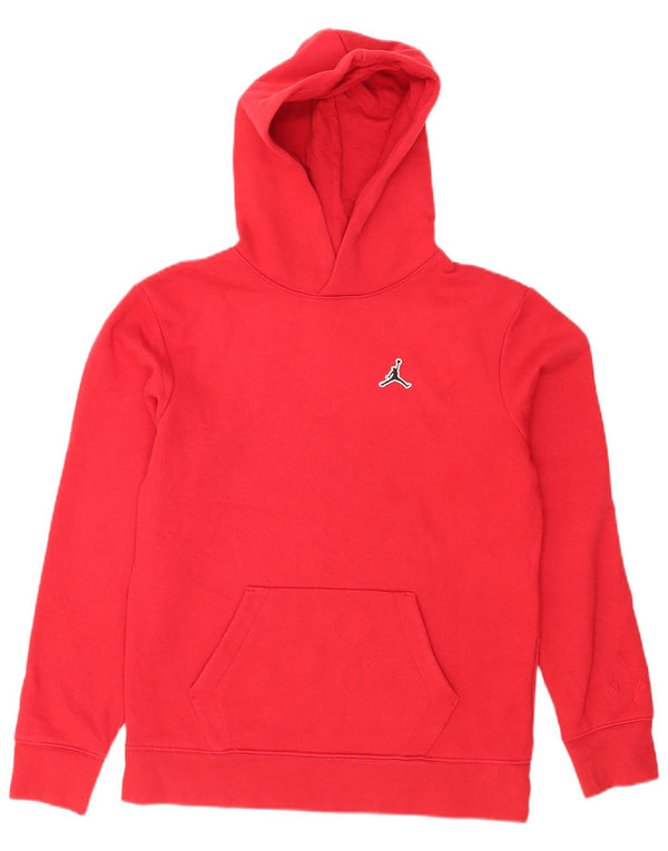 Jordan Boys Hoodie Jumper 13-14 Anos XL Vermelho Algodão