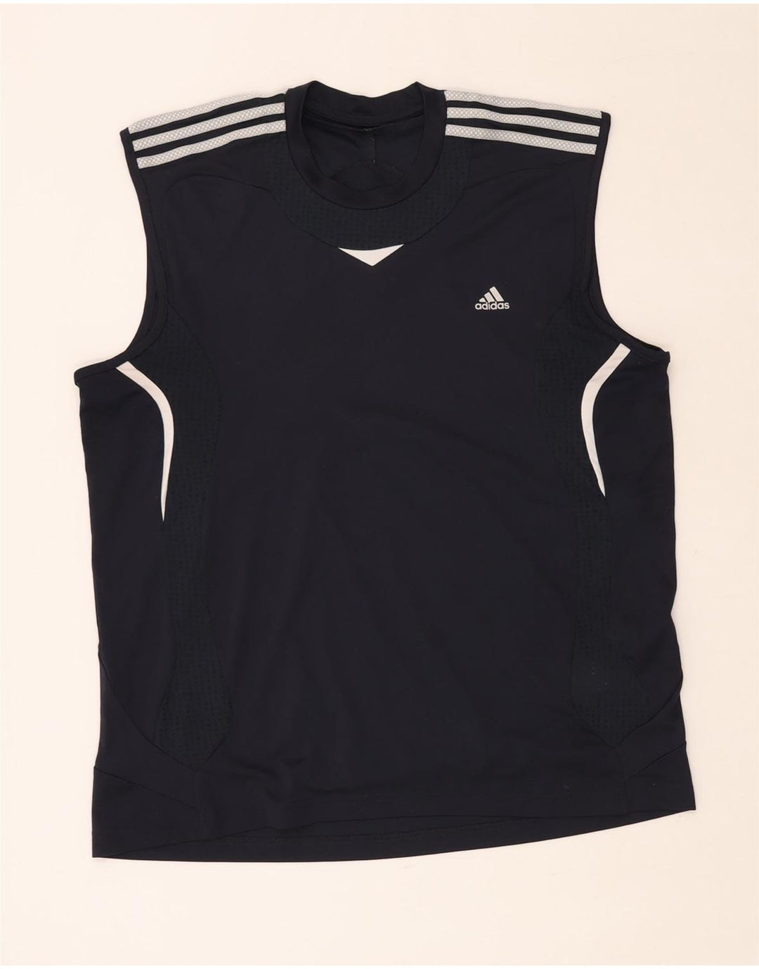 ADIDAS Mens Climacool Vest Top XL Azul Marinho Poliéster