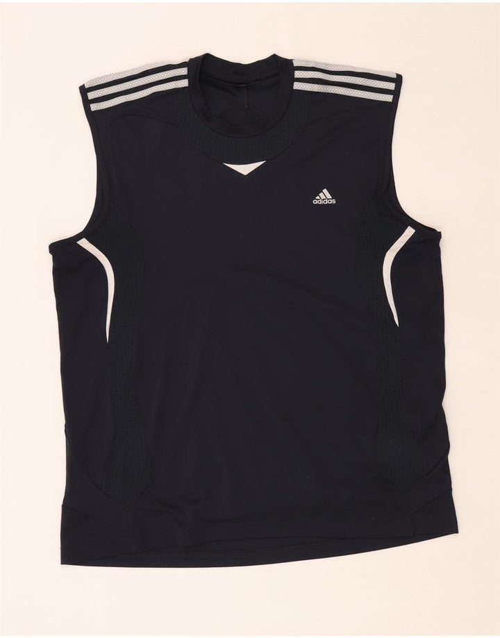 ADIDAS Mens Climacool Vest Top XL Azul Marinho Poliéster