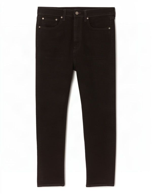 Calça jeans masculina Levi's 522 Slim Tapered W32 L30 algodão preto