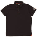 Camisa pólo gráfica masculina Helly Hansen 2XL algodão preto
