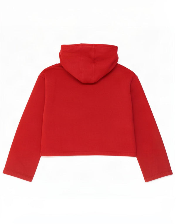 Champion moletom feminino cropped com capuz UK 14 médio vermelho
