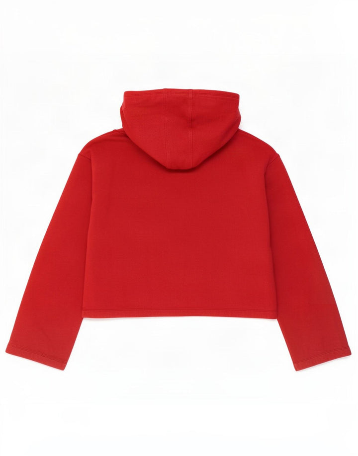 Champion moletom feminino cropped com capuz UK 14 médio vermelho