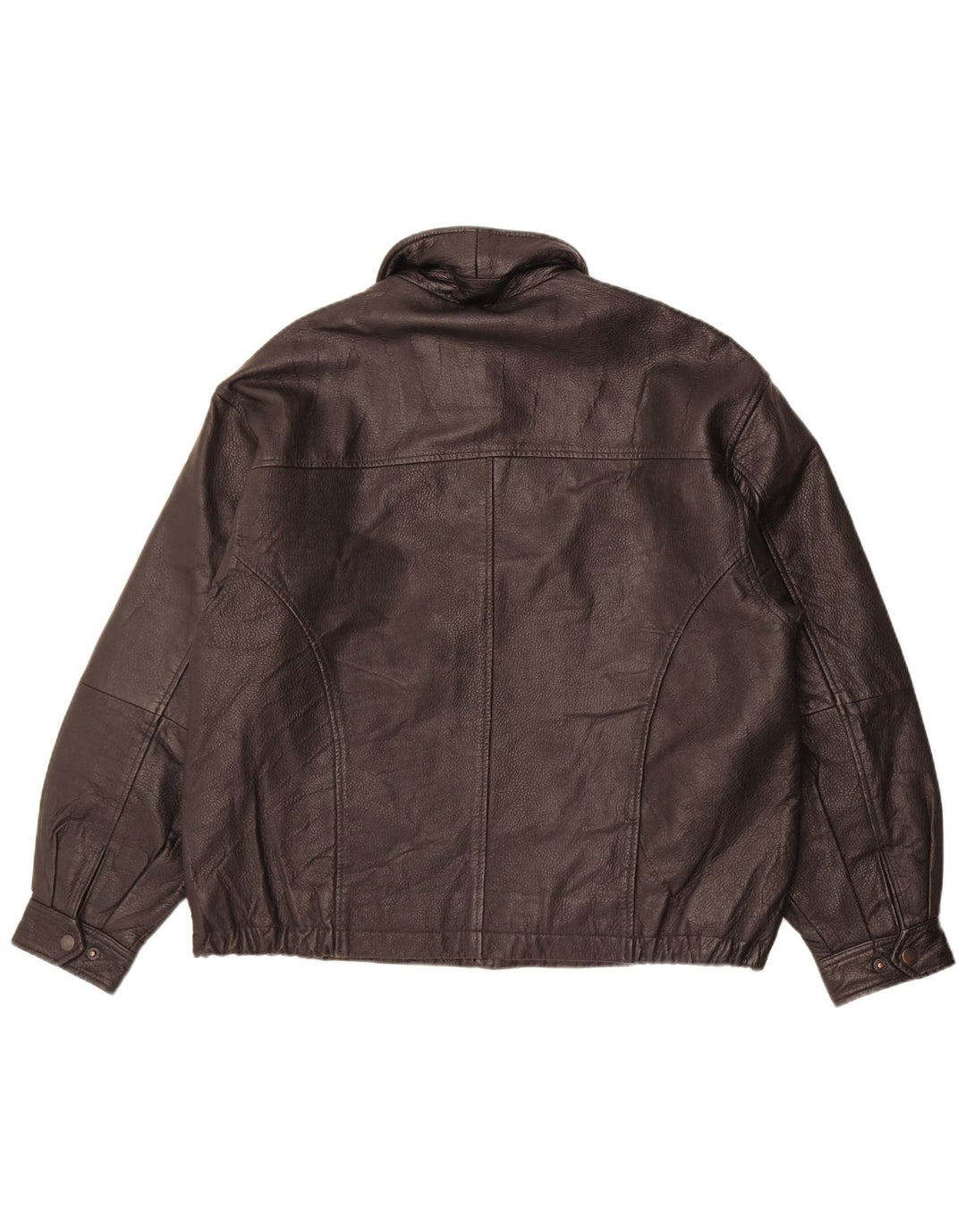 Jaqueta de couro masculina vintage UK 40 grande couro preto